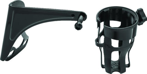 Kuryakyn Reflex Drink Holder Right Side HD Touring Passenger Mount 96-13 Gloss Black - 6489