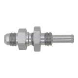 DeatschWerks 6AN Male Flare to Straight 5/16in Single Hose Barb - Anodized DW Titanium - 6-02-0739
