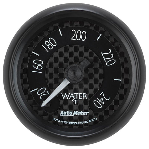 Autometer GT Series 52mm Mechanical 120-240 Deg F Water Temperature Gauge - 8032
