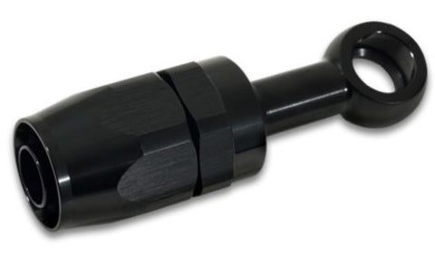 Vibrant -8AN Banjo Hose End Fitting for use with M18 Banjo Bolt - Aluminum Black - 24086
