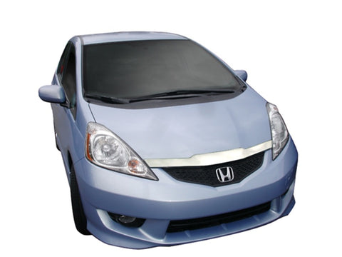AVS 09-10 Honda Fit Aeroskin Low Profile Hood Shield - Chrome - 620003