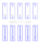 King Engine Bearings Mazda FS-DE L4/FP L4/FS L4  DOHC 16 Valve  (Size +0.5) Main Bearing Set - MB5171AM0.5