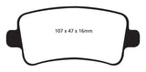 EBC 10+ Buick Allure (Canada) 3.0 Greenstuff Rear Brake Pads - DP22016