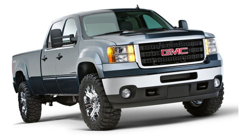 Bushwacker 07-13 GMC Sierra 1500 Fleetside Extend-A-Fender Style Flares 4pc 69.3in Bed - Black - 40954-02