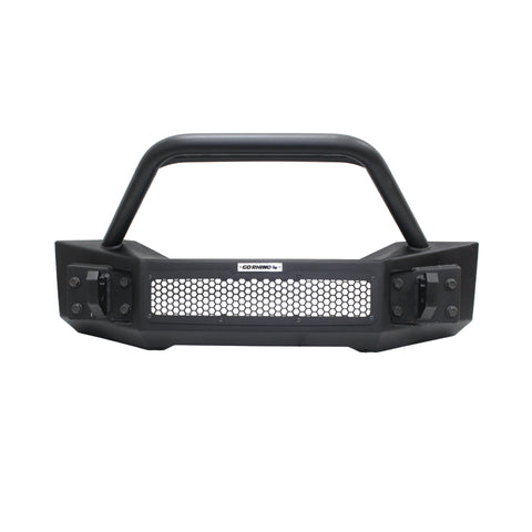 Go Rhino 07-20 Jeep Wrangler JL/JLU/JK/JKU/Gladiator JT Rockline Front Stubby Bumper w/ Overrider - 331101T