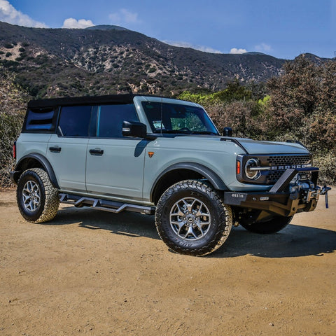 Westin/HDX 2021+ Ford Bronco Drop Nerf Step Bars - Textured Black - 56-14195