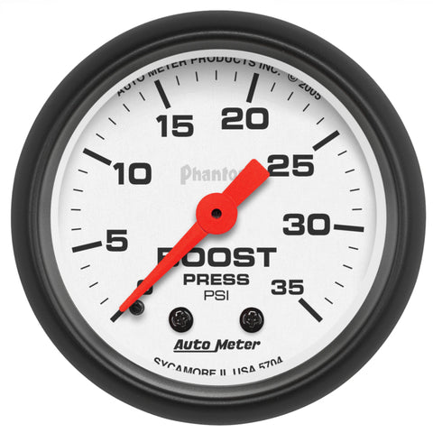Autometer Phantom 52mm 35 PSI Mechanical Boost Gauge - 5704