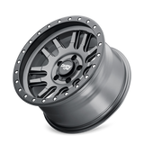 Dirty Life 9309 Canyon Pro 17x9/6x139.7 BP/-12mm Offset/106mm Hub Satin Graphite Wheel - Beadlock - 9309-7983MGT12