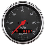 Autometer Designer Black 3-3/8in Electric 120MPH GPS Speedometer - 1449