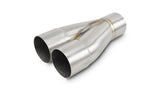 Vibrant 2-1 SS Merge Collectors (2-1/2in Inlet Slipover ID 2-1/2in Outlet OD) - Sold Individually - 10357