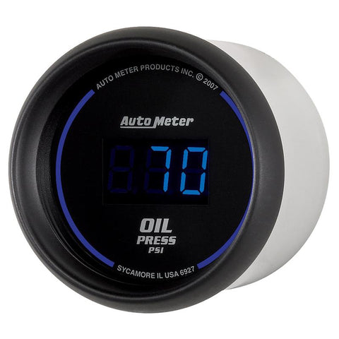 Autometer Cobalt Digital 52.4mm Black 0-100psi Oil Pressure Gauge - 6927