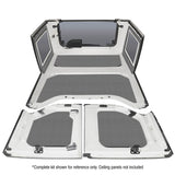 DEI 11-18 Jeep Wrangler JK 4-Door Boom Mat Rear Side Window Trim - 2 Piece - Gray - 50150