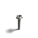 Ticon Industries Titanium Bolt Flanged M5x15x.8TP 8mm 6pt Head Drilled - 126-00312-0515
