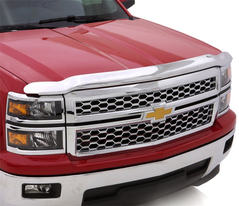 AVS 19-22 GMC Sierra 1500 Aeroskin Low Profile Hood Shield - Chrome - 622167