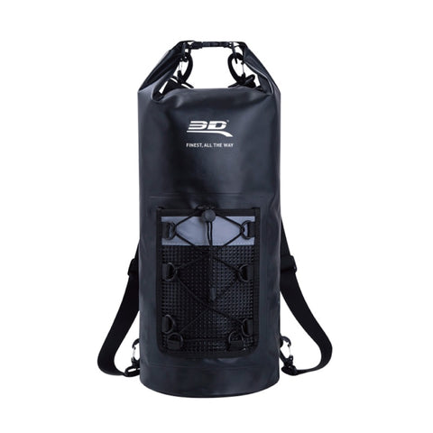 3D MAXpider Roll-Top Dry Bag Backpack - Black - 6117-09