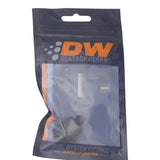 DeatschWerks 6AN Female Flare Swivel to 5/16in Single Hose Barb - Anodized Matte Black - 6-02-0520-B