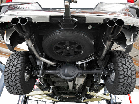 aFe Vulcan Series 3in-2-1/2in 304 SS Cat-Back 2019 GM Silverado / Sierra 1500 V8-5.3L w/ Black Tips - 49-34104-B