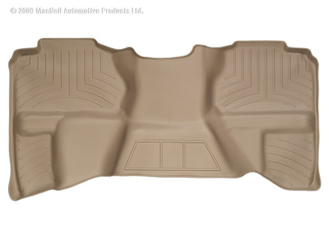 WeatherTech 07-13 Chevrolet Silverado Extended Cab Rear FloorLiner - Tan - 450669