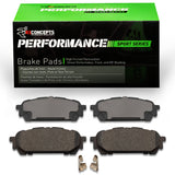 R1 03-08 Subaru Impreza Rear Performance Sport Brake Pads - 2115-1004-00
