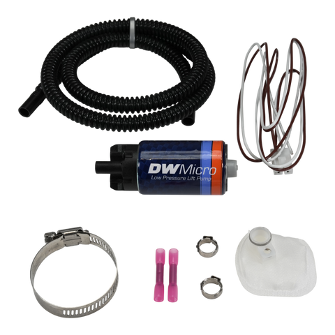 DeatschWerks DW Micro Series 210lph Low Pressure Lift Fuel Pump w/ Universal Install Kit - 9-110-1070