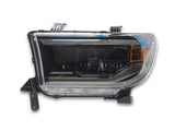 Raxiom 07-13 Toyota Tundra CXR Series LED Projector Headlights- Black Housing- Clear Lens - TU41737