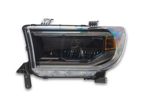 Raxiom 07-13 Toyota Tundra CXR Series LED Projector Headlights- Black Housing- Clear Lens - TU41737