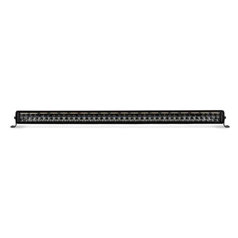 Go Rhino Xplor Blackout Combo Series Dbl Row LED Light Bar w/Amber (Side/Track Mount) 40in. - Blk - 754004012CDS