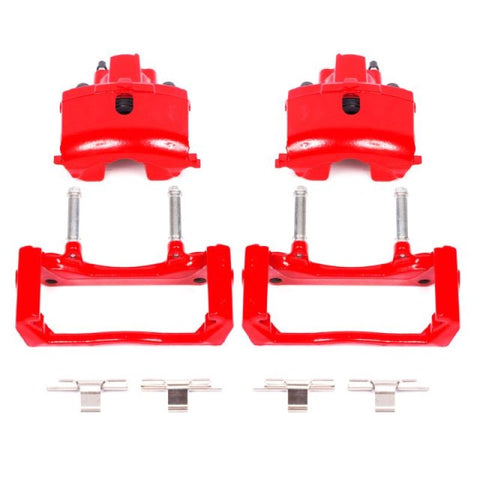 Power Stop 07-09 Chrysler Aspen Rear Red Calipers w/Brackets - Pair - S4836
