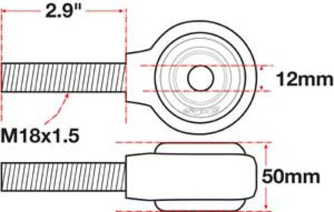 SPC Performance xAxis Rod End Ball Joint - 15775