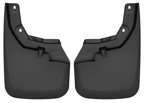 Husky Liners 16-22 Toyota Tacoma w/ OE Fender Flares Custom Molded Front Mud Guards - Black - 56941