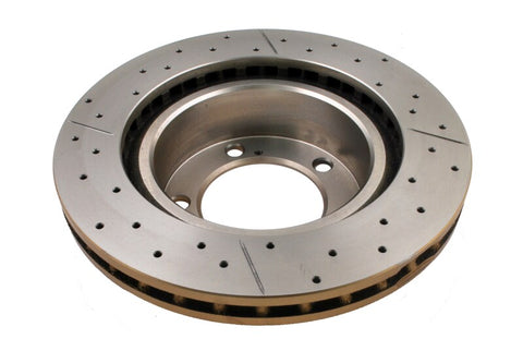 DBA 07+ Toyota Landcruiser 200 Series Front Drilled & Slotted Street Series Rotor - DBA2722X