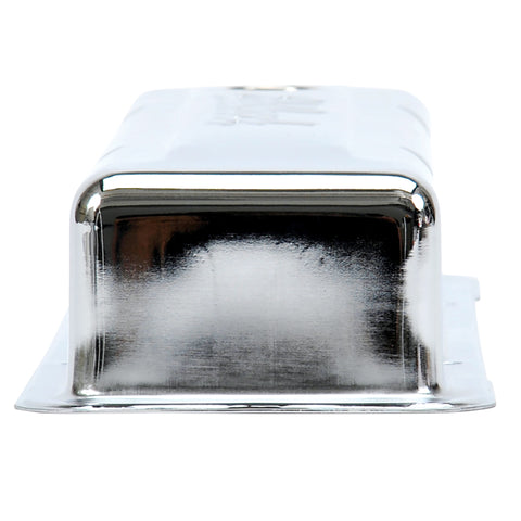 Edelbrock Valve Cover Signature Series Chevrolet 1959-1986 262-400 CI V8 Low Chrome - 4449