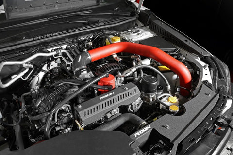 PERRIN 22-26 Subaru WRX Front Mount Intercooler Kit (Red Tubes & Silver Core) - PSP-ITR-441SL/RD