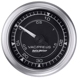 Autometer Chrono 2-1/16in 30INHG-30PSI Vacuum/Boost Gauge - 8159
