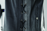 River Road Old Skool Leather Vest Black - Large - 094433