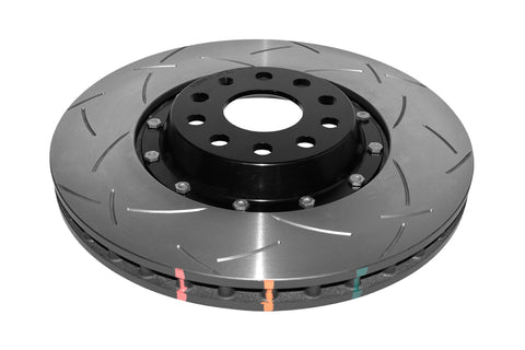 DBA 12-13 Volkswagen Golf R Front 5000 Series Slotted Rotor w/Black Hat - 52808V2BLKS