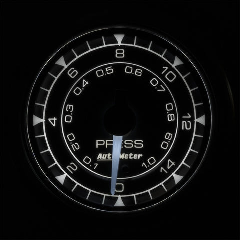 Autometer Chrono 2-1/16in 15PSI Pressure Gauge - 8162