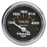 Autometer Carbon Fiber 52mm 100-250 Deg F Electronic Trans Temperature Gauge - 4757