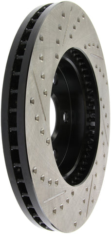 StopTech 02 Lexus ES 250/300/330/350 / 05-07 Toyota Avalon Slotted & Drilled Left Front Rotor - 127.44125L