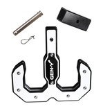 Gen-Y Hulk 2.0 16K Tow Hook 2in Shank w/GH-009 Reducer Sleeve/GH-099 Pin/GH-011 Clip - Black/White - GH-0071-W