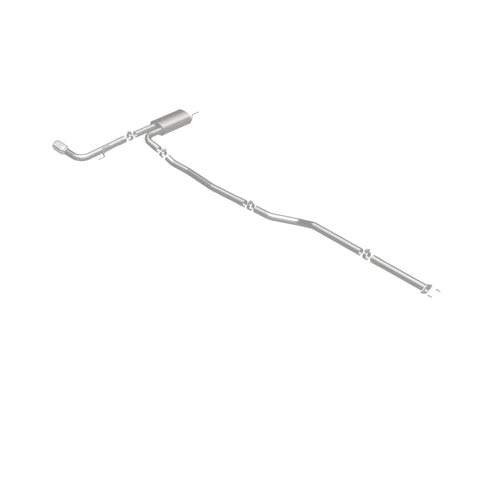 MagnaFlow Cat Back, SS, 2.5in, Street, Single Straight Pass. Polished 4in Tip, 2015 Ford Fusion 2.5L - 19096