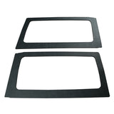 DEI 11-18 Jeep Wrangler JK 2-Door Boom Mat Rear Side Window Trim - 2 Piece - Black Leather Look - 50165