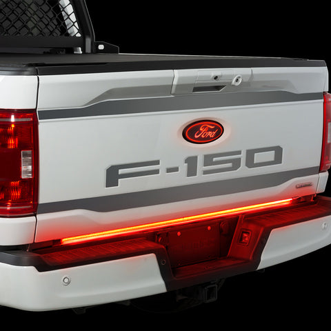 Putco 2024+ Ford F150 w/Factory LED Tail Light & OBS 60in Red Blade Tailgate Light Bar Plug-N-Play - 9202060-38