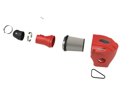 aFe Momentum GT Limited Edition Cold Air Intake 15-16 Dodge Challenger/Charger SRT Hellcat - Red - 51-72204-R