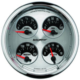 Autometer American Muscle SSE 100PSI/100-250 Deg F/8-18 Volt Oil Press/Water Temp/Volt/Fuel Gauge - 1225