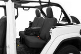 Bestop 18-23 Jeep Wrangler JL 4-Door Exc. 4Xe Rear W/ Fold Down Arm Rest Seat Covers (Black Diamond) - 29291-35