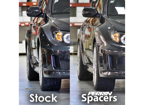 PERRIN Subaru/Toyota/Scion 15mm Wheel Spacers (Slip-On Style W/Studs) 5x114.3 & 5x100 56mm CB - PSP-WHL-115BK