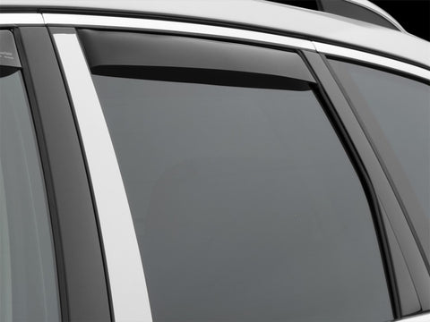 WeatherTech 11+ Volkswagen Touareg Rear Side Window Deflectors - Dark Smoke - 81578