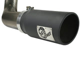aFe MACHForce XP Exhaust Cat-Back SS-409 4in Black Tip 11-12 Ford F-150 EcoBoost V6-3.5L (tt) - 49-43041-B