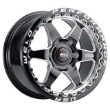 Weld S904 15x12 Ventura Beadlock 5x114.3 ET28 BS7.6 Gloss BLK MIL DIA 78.1 - S904B2067P28